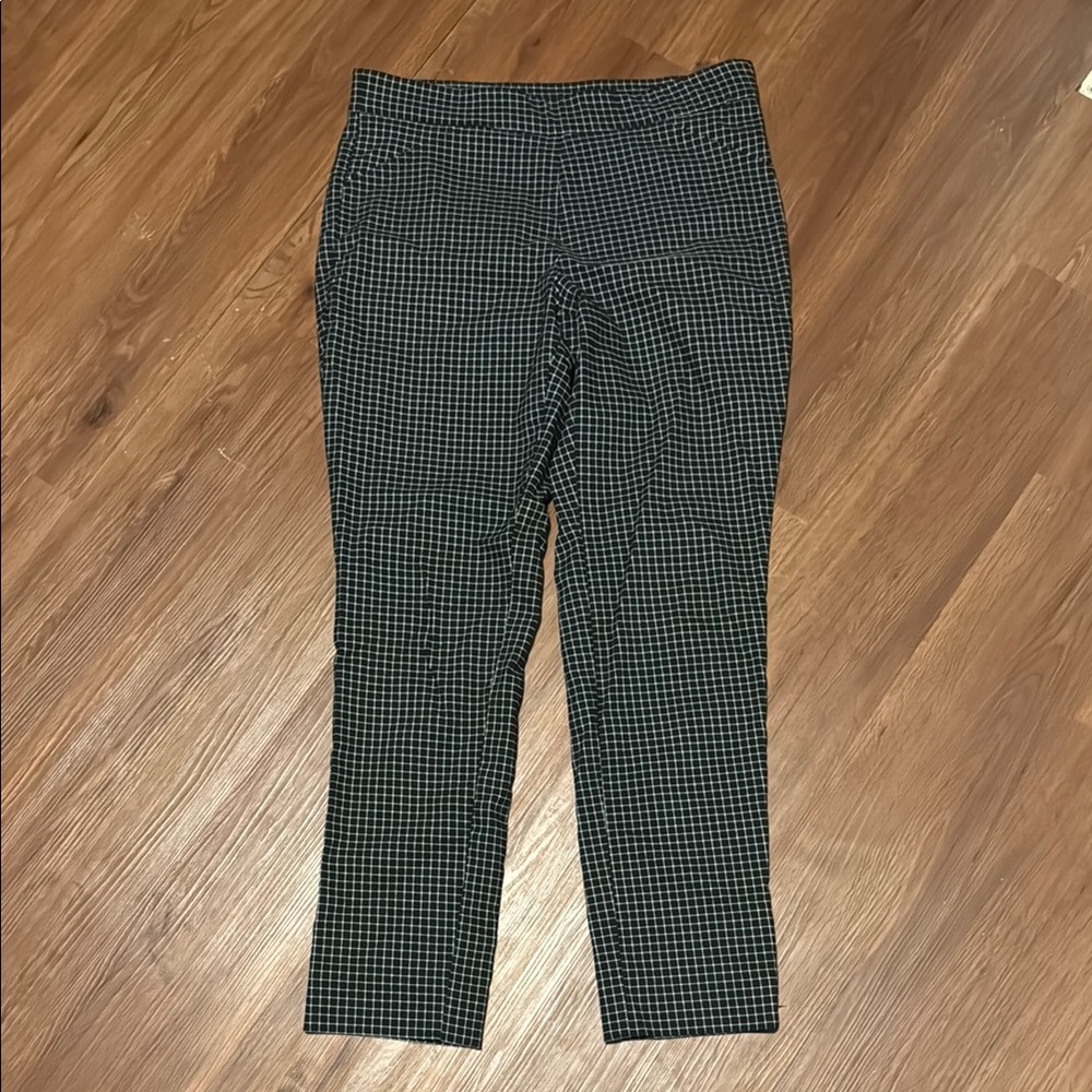 Anne Klein Checkered Black and White Pants